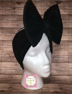 Black solid color warm headwrap/cold/baby/adult headband/like"sherpa"