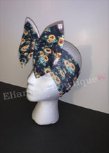 Load image into Gallery viewer, Skull bull sunflower headwrap/ headband /toro /girasoles