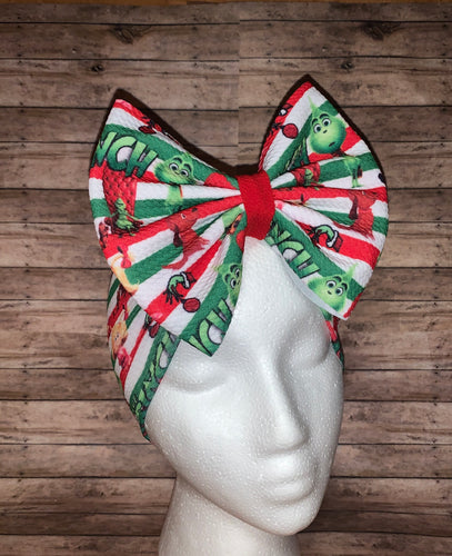 Christmas grinch headwrap/headband/