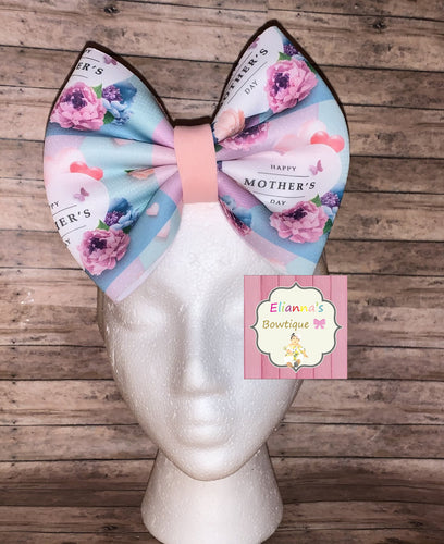 Baby nylon headband/ puff bow/mother's day/