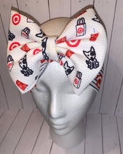 Load image into Gallery viewer, Red Target baby headband /headwrap/shopping