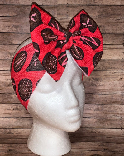 Baby valentine's day headwrap /headband /