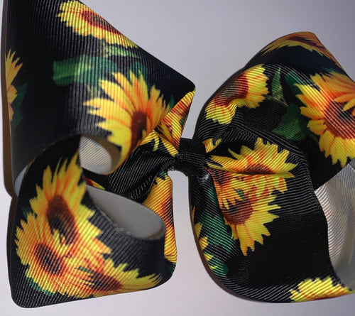 Sunflower Hair Bow/moño/girasol