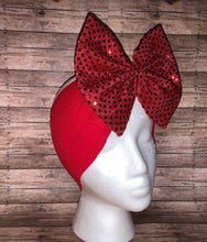 Load image into Gallery viewer, Red sequins headwrap/valentine&#39;s day