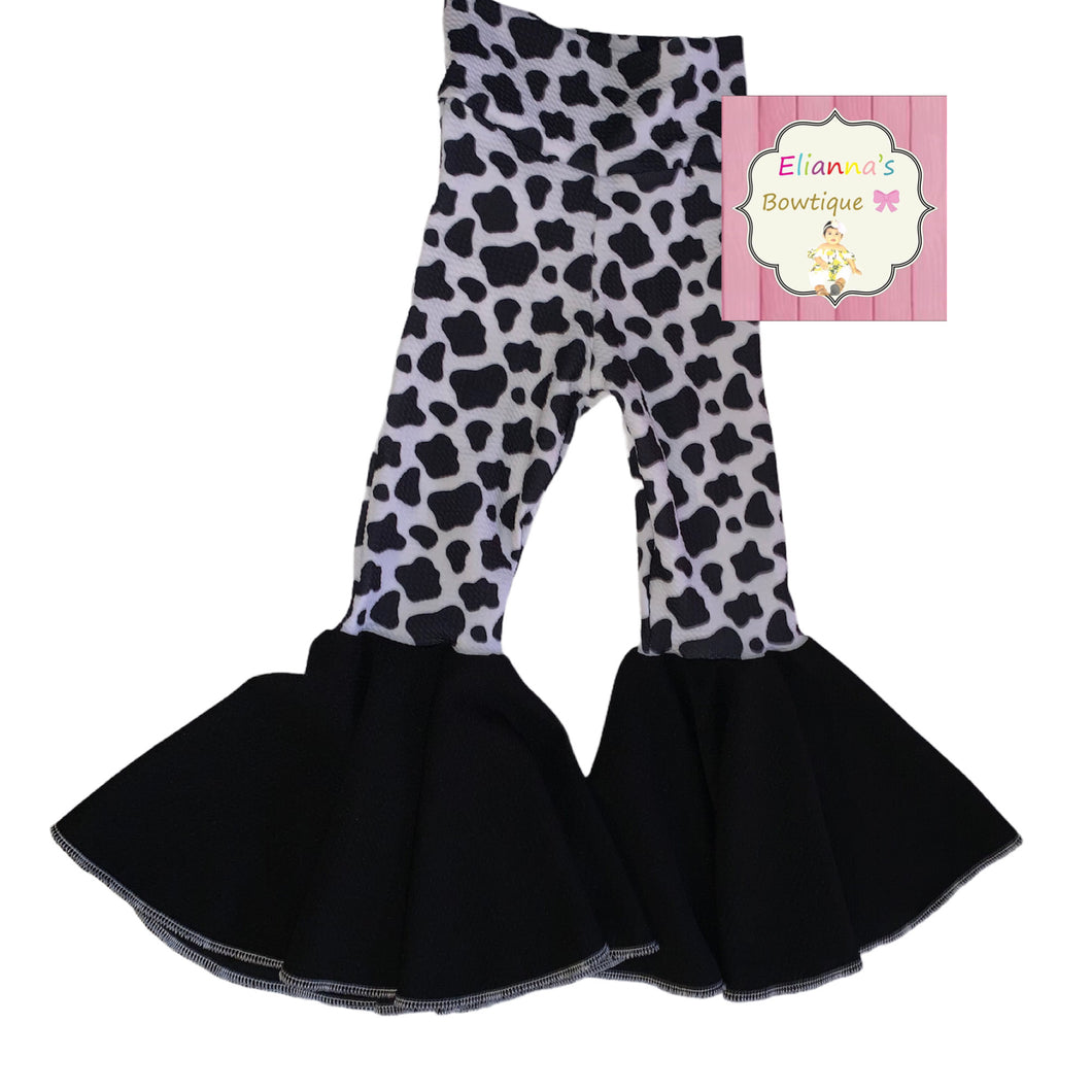 Set cow print  bell bottom/vaca/vaquerita