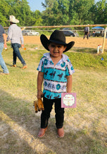 Cargar imagen en el visor de la galería, Horses boy shirt/caballos/EXCLUSIVE/niño/ button up shirt