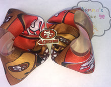 Load image into Gallery viewer, San Francisco 49ers Hair Bow