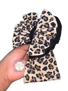 Leopard shredded headwrap/cheetha/