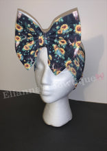 Load image into Gallery viewer, Skull bull sunflower headwrap/ headband /toro /girasoles