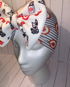 Red Target baby headband /headwrap/shopping