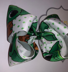 Baby yoda hair bow - Elianna's Bowtique