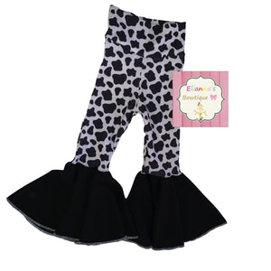 Set cow print  bell bottom/vaca/vaquerita