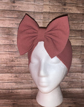 Load image into Gallery viewer, Mauve solid color baby headwrap