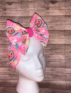 Easter cocomelon headwrap/nylonheadband/clip bow
