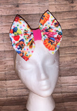 Load image into Gallery viewer, Baby pocoyo nylon headband/clip bow