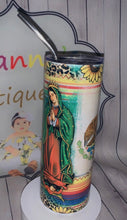 Load image into Gallery viewer, Virgen y San Judas Tadeo tumbler/mexico/Virgen de guadalupe /san judas