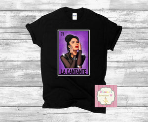 Selena loteria shirt/la cantante  /toddler/adult/