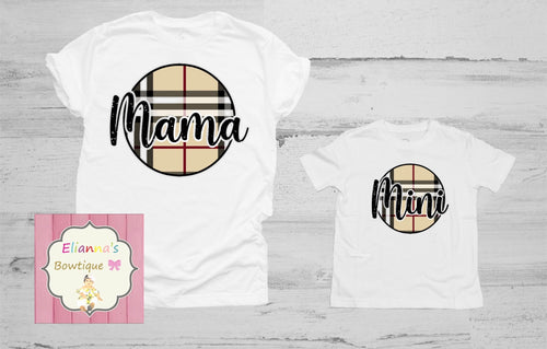 Mama y mini shirts/mama/mini/ logo/motherday/madreehija