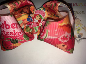 Strawberry shortcake Hair bow