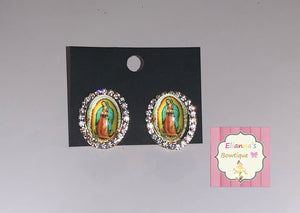 Virgen de guadalupe earrings/ arretes