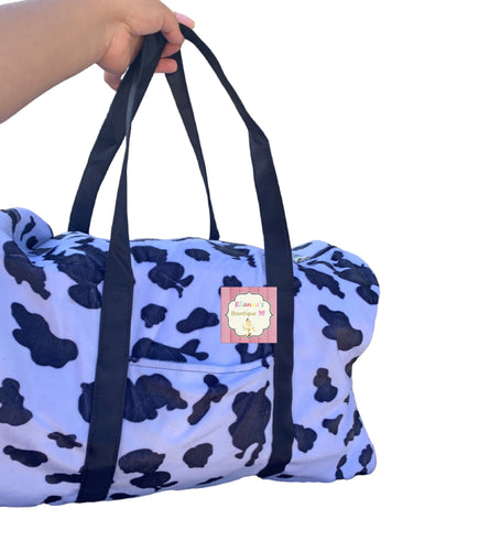 Cow print Duffel bag/ travel bags