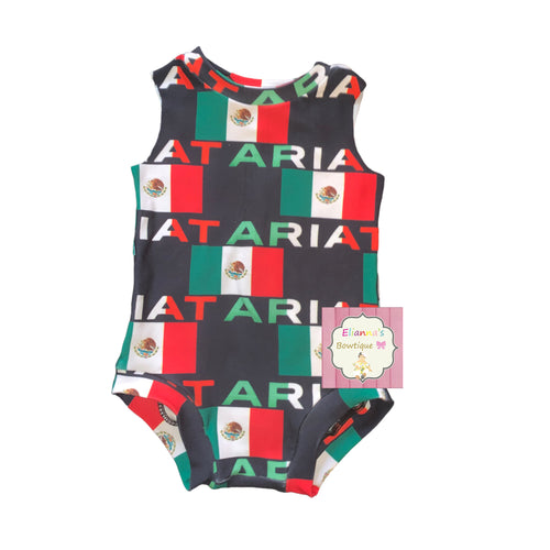 Ariat Mexican Flag Leotard//Mexico/leotardo