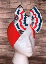 Load image into Gallery viewer, Baby Mexican flag headwrap/tricolor/mexico/aguila - Elianna's Bowtique