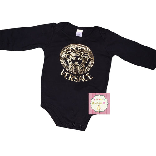 black baby long sleeve onesie/buchon/buchona/unisex/