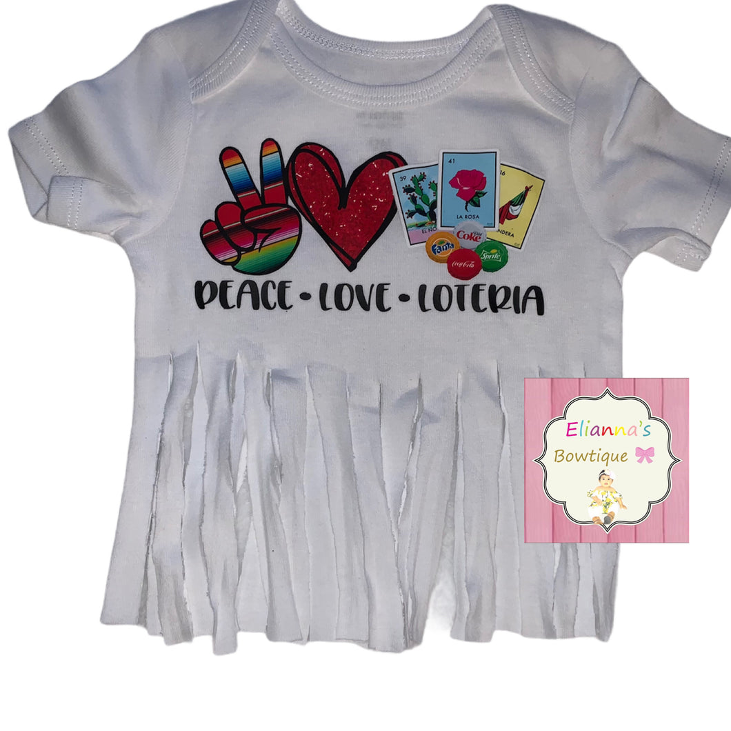 Loteria fringe shirt/ loteria