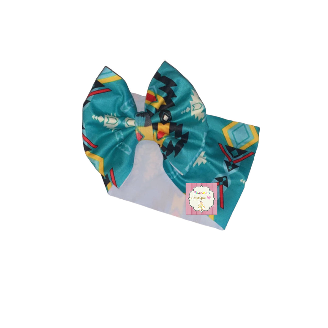 Baby Aztec print headwrap / or bow