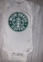 Load image into Gallery viewer, Baby onesie Mom needs coffee / / onesies - Elianna&#39;s Bowtique