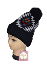 Cargar imagen en el visor de la galería, Aztec print beanie /one size /toddler,youth &amp; adult /gorro