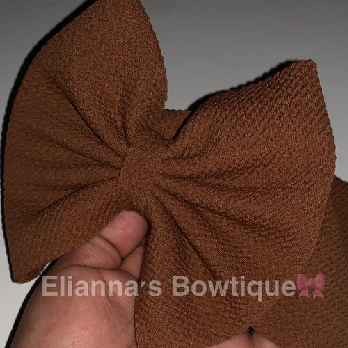 Brown solid color baby headwrap/ headband
