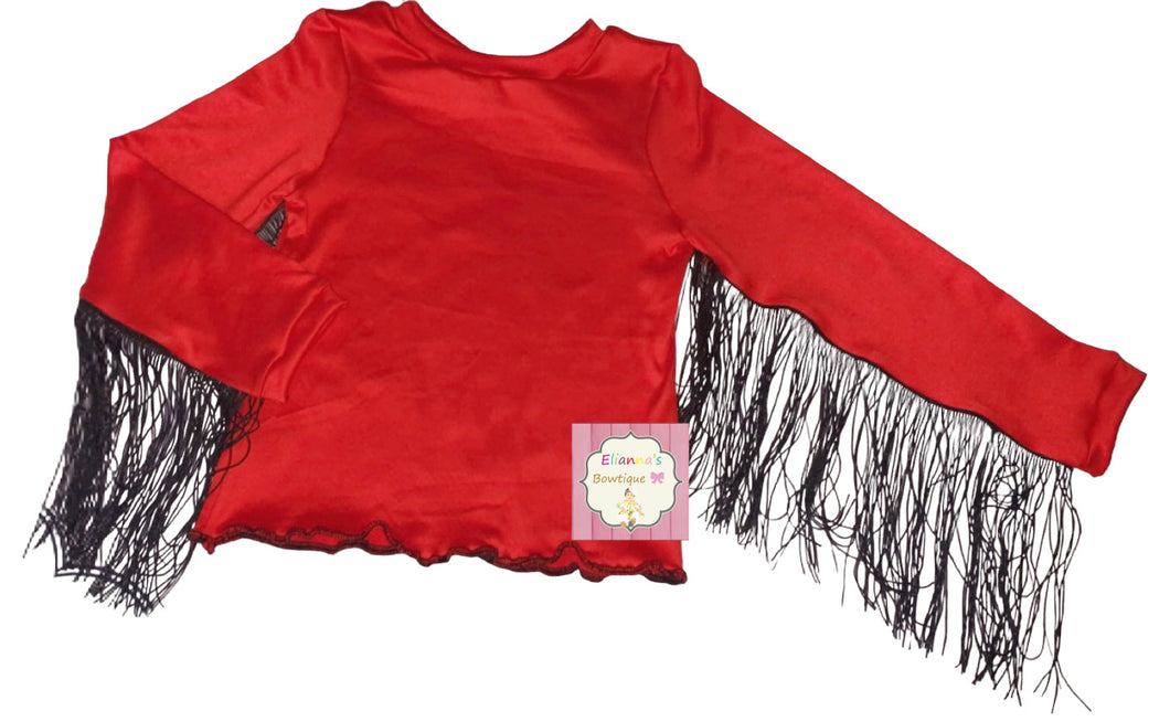 Red Fringe Shirt