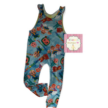 Load image into Gallery viewer, Blue cocomelon romper