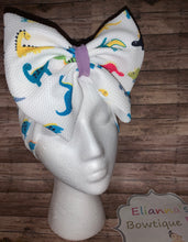 Load image into Gallery viewer, Baby Dinosaur headband /headwrap / Dino - Elianna&#39;s Bowtique