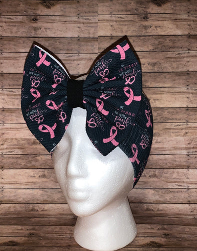 In october we wear pink /breast cancer awareness headwrap/headband