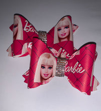 Cargar imagen en el visor de la galería, Barbie piggy tails Set bows/pares/vinyl/chongitos