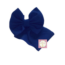 Cargar imagen en el visor de la galería, Royal Blue baby headwrap/solid headwrap