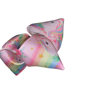 Unicorn Hair bow /moño de unicornio