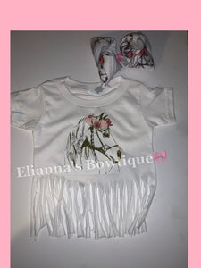 horses T-shirt/ caballos/ floral/mommy and me/fringe/cowgirl