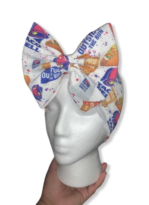 Taco bell Baby headwrap/tacos