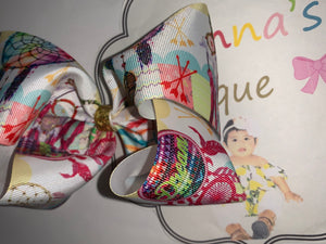 Atrapa sueños /dream catcher hair bow - Elianna's Bowtique