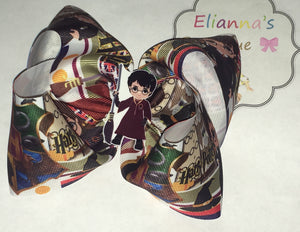 Harry Potter Hair bow / grosgrain ribbon - Elianna's Bowtique