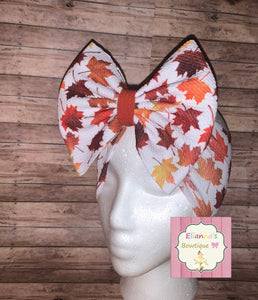 Baby Fall/ falling leaves headwrap/headband/thanksgiving