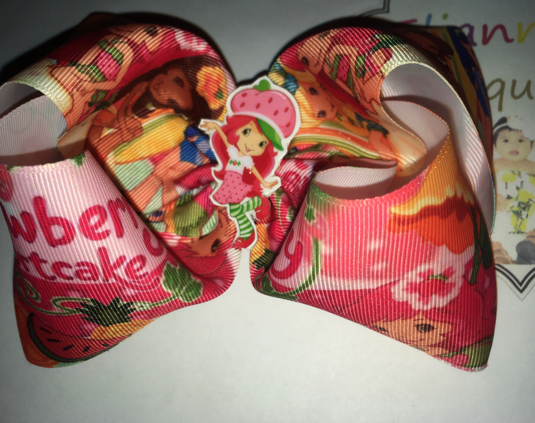 Strawberry shortcake Hair bow