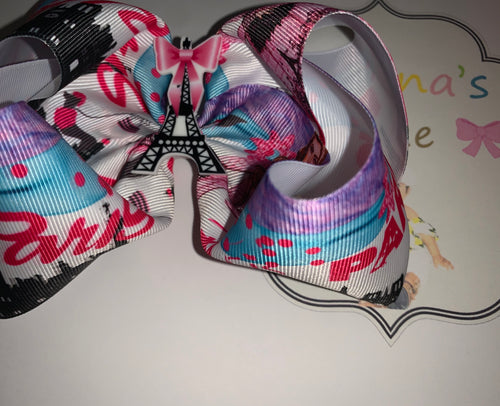 Paris Hair bow / girls / niñas - Elianna's Bowtique