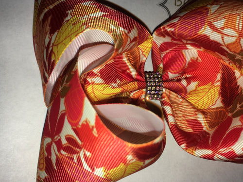 Otoño / Autumn hair bow - Elianna's Bowtique