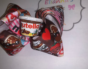 Nutella Hair Bow / Moños