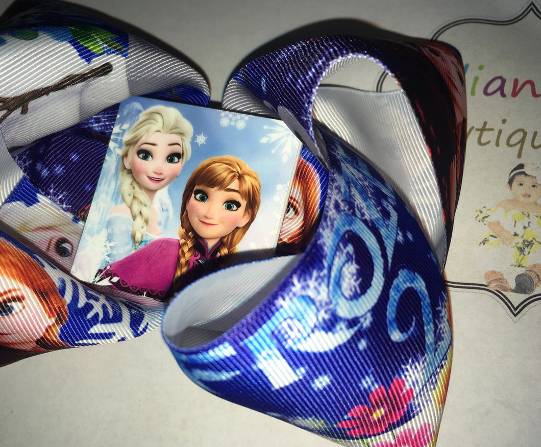 Frozen Elsa  Hair bow - Elianna's Bowtique